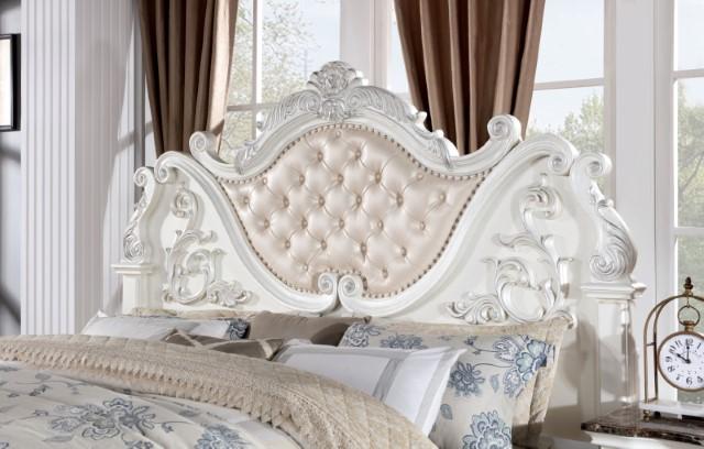 ESPARANZA Cal.King Bed, Pearl White