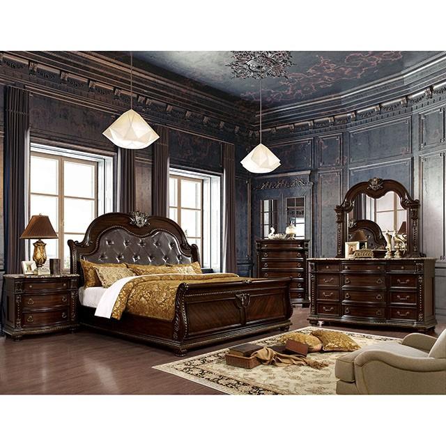 Fromberg Brown Cherry Cal.King Bed